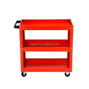 Precio más barato <span class=keywords><strong>3</strong></span> capas carros de mano reparación de automóviles espesar Metal caja de herramientas de acero banco de trabajo móvil carro de herramientas con ruedas - Product Image 2