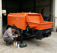 Pompe à béton diesel JINLIN, productivité 22m³/h, portée verticale 120m, portée horizontale 260m, pour projets sur routes étroites