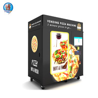 Machine à pizza à prix d'usine avec logo personnalisé, distributeur de pizzas extérieur, paiement par pièces, billets et cartes