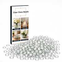 Billes de verre pour vases, perles de verre transparentes pour vases, pour remplissage de vases, artisanat floral, décoration de bougies de mariage