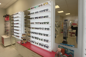 Espositore da Parete per Negozio di <span class=keywords><strong>Ottica</strong></span> con Illuminazione a LED in Acrilico per Occhiali da Sole e da Vista - Product Image 3