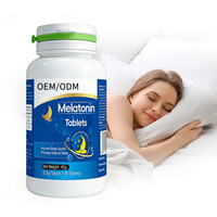 Comprimés de mélatonine pour adultes sur mesure OEM, 45 g par flacon - Formule faible en sucre pour un sommeil amélioré et un sommeil profond chaque nuit