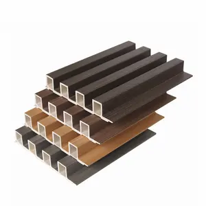 الجملة الخشب الحبوب لوحة جدارية مصنوعة من الكلوريد متعدد الفاينيل مصنع تصنيع Wpc سور لوحة خشب Wpc السلط