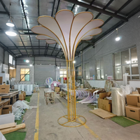 Arche de mariage en métal SMS Golden Lotus Petal, support d'allée, cadre de toile de fond de scène blanche pour décorations d'événements