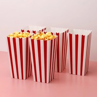 Contenants de cinéma à emporter en papier kraft double paroi, recyclables, de qualité alimentaire, aseptiques, pour pop-corn et sucettes, vente en gros du fabricant