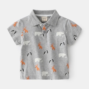 Magliette POLO Estive 2025 per Ragazzi con Simpatici Ricami Cartoon, Colletto in Cotone, Stile Casual Coreano, T-<span class=keywords><strong>Shirt</strong></span> a Maniche Corte per Bambini - Product Image 3