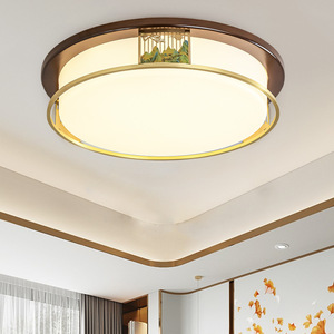 New Chinese Style All Copper <b>Ceiling</b> <b>Light</b> Led 60x40cm For Living Room And Dining Room - Product Image 5