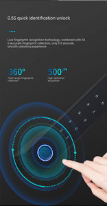 Tuya APP <b>Smart</b> <b>Lock</b> Fingerprint Cerradura Inteligente Digital Wifi Keyless Handle Door <b>Lock</b> - Product Image 4