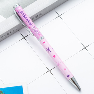 Nuevo Bolígrafo Metálico con Patrón de Transferencia de Calor y Logotipo Impreso - Product Image 6