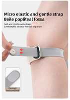 Genouillère de soutien réglable et flexible, sangle rotulienne légère, portable et respirante pour la protection des tendons