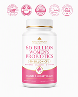 Capsules de Probiotiques pour Femmes Marque Blanche 60 milliards d'UFC pour l'Équilibre de la Flore Vaginale et le Soulagement de la Santé Urinaire Certifiées GMP 60 unités