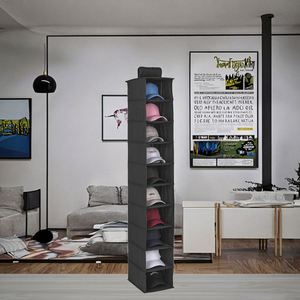 Authentic Ten-Layer Folding Non-Woven Fabric Storage Rack for Shoes Buggy <b>Bag</b> Hat Underwear Hanging - Product Image 2