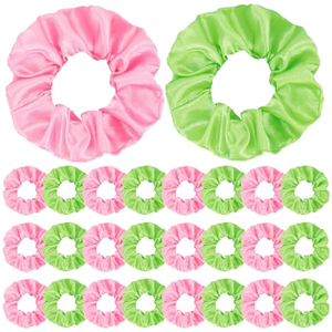 8 pièces/ensembles Chouchous pour femmes de couleur unie, élastiques à cheveux colorés, accessoires minimalistes pour cheveux, vente en gros - Product Image 1