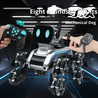 Juguete Robot Perro Inteligente de Ocho Ruedas para Niños, Venta al por Mayor, Control Remoto, Perro Mecánico Eléctrico con Sensor de Gestos para Usuarios de Android