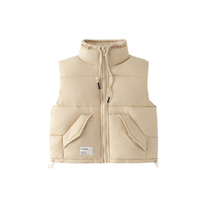 <span class=keywords><strong>Gilet</strong></span> Enfant Automne/Hiver 2025 Nouveau Modèle Élégant Rembourré en Duvet Chaud <span class=keywords><strong>Zippé</strong></span> Couleur Unie en Nylon pour Garçons, Filles et Bébés - Product Image 5