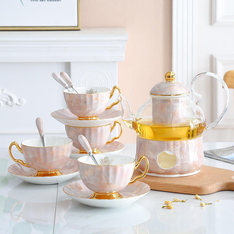 Powder (1 pot, 4 cups, saucers, spoons)