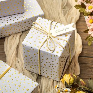 Eid White Kraft Wrapping <b>Paper</b> <b>Roll</b> 17x197Inch Gold 3D Foil Stars Polka Dots Gift <b>Wrap</b> for Celebration Craft - Product Image 5