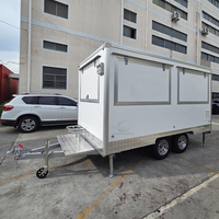 Camion de restauration mobile sur mesure pour hot-dogs, smoothies, snacks, café, avec boîte carrée, norme australienne