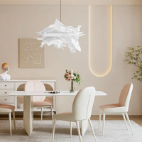 Lampes suspendues en papier bricolage faites à la main abat-jour blanc chambre Restaurant nuage suspension lampe décoration en papier