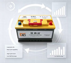 Batterie de voiture au sodium-ion UNADA H7 12V 60Ah CCA900 pour système Start-Stop, cellule 46145 Poly Anion NFFP, 50 % plus légère que les batteries au plomb-acide - Product Image 4