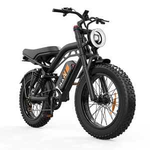 Nuevo Diseño de Bicicleta Eléctrica Todoterreno con Llantas Gruesas de 20*4.0, Motor Trasero de 7 Velocidades, 48V 500W, Batería de 48V 15.6Ah - Product Image 4