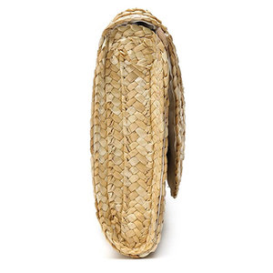 Sacs en <span class=keywords><strong>paille</strong></span> avec logo personnalisable pour femmes, ronds, en rotin, faits à la main, vente en gros, 2020 - Product Image 6