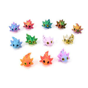 <span class=keywords><strong>Figurine</strong></span> d'Axolotl Articulé Imprimé en 3D, Jouet Anti-Stress <span class=keywords><strong>Dragon</strong></span>, Miniature Animale Colorée en PLA, Cadeau Ornemental Articulé - Product Image 4