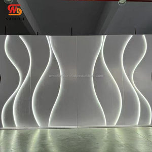 Telón de Fondo Acrílico SMOOTH, Nuevo, con Luces LED Blancas Onduladas, Duradero, 600x270cm, Estilo Romántico y Lujoso para Decoración de Escenarios de Boda - Product Image 2