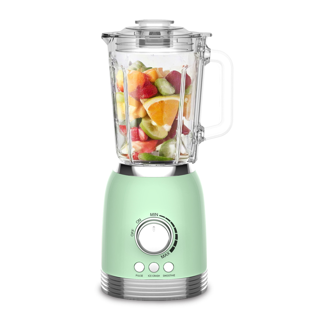 Professional 800 Watts Countertop Juicer Blender for Household Use 50.73 oz Glass Jar Smoothie Maker with Stepless Setting
