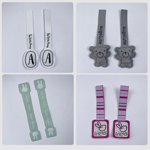 Lanke Dệt Nhãn Logo Độn Dây Kéo Kéo Đầy Dây Kéo Tab Vải Zip Pullers Với Bông Làm Đầy Mang Nhãn Hiệu Dây Kéo Đầu - Product Image 5