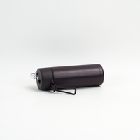 Bouteille d'eau isotherme en acier inoxydable de qualité alimentaire 580 ml, à double paroi, avec couvercle à paille, anti-fuite, portable, avec poignée de transport, sans BPA