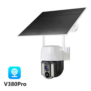 กล้องกลางแจ้งพลังงานแสงอาทิตย์ระบบ WiFi ตรวจจับการเคลื่อนไหวอัจฉริยะ2MP V380รักษาความปลอดภัยแบบไร้สายกล้อง PTZ กันน้ำ IP66 - Product Image 3