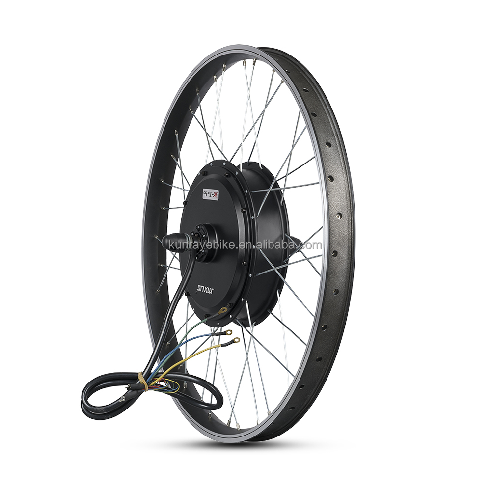 Moteur de moyeu sans engrenage MXUS 72V 3000W V3 à double capteur Hall pour kit de contrôleur de vélo électrique