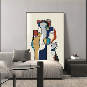 Bán buôn dầu bức tranh nhựa sứ Nhật bản trừu tượng treo nghệ thuật Acrylic khung ảnh wabi Sabi tường nghệ thuật - Product Image 1