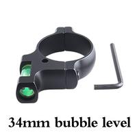 Support de lunette de chasse ECHAIN 34 mm en alliage d'aluminium 6063-T6 noir mat avec niveau à bulle de précision