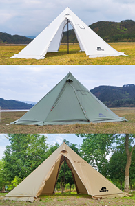 5M léger sac à dos Tipi tipi tente étanche 3-5 <span class=keywords><strong>personnes</strong></span> tente chaude hiver avec cuisinière Jack pour Camping en plein air randonnée - Product Image 3