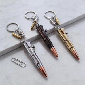 Stylo porte-clés à action par tir miniature NM-136 avec logo personnalisé - Product Image 2