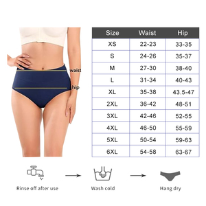 Culottes anti-fuites à taille haute en coton <span class=keywords><strong>pour</strong></span> flux abondant, post-partum et adolescentes, <span class=keywords><strong>pour</strong></span> prévenir les fuites latérales - Product Image 6