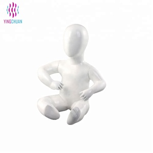 Full body sitting used youth child kids manikin mannequin girl and boy for show window - Product Image 4