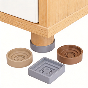 Patins de protection en silicone pour meubles, protège-pieds de chaise, auto-adhésifs, antidérapants, pour table, rehausseurs de lit, pour sols en bois et armoires, circulaires 40mm - Product Image 3