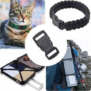 Curved Side Quick Release Heavy Duty Strong Waterproof Luxury Plastic Buckles Paracord Bracelets Clasp 3/8 Inch (10mm) - Product Image 4