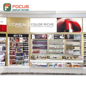 Industrial Designer Store <b>Brushed</b> Stainless Steel Display Case Retail Solution Provider Beauty Store Design - Product Image 2
