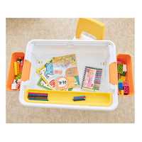 Blocs de construction en plastique multifonctionnels DIY Ensemble de table et de chaises d'école pour enfants Apprentissage éducatif Design moderne