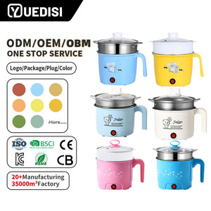 Yuedisi – Marmite Électrique Portable 1,5 L avec Couvercle en Verre Trempé et Cuiseur Vapeur pour Étudiants - Product Image 1