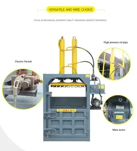 Semiautomatic Carton Waste Trim Scrap Baling Press