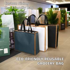 Sacs à provisions non tissés réutilisables écologiques Sac d'épicerie en tissu laminé PP pour supermarché - Product Image 3