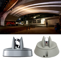 Applique murale extérieure en aluminium 4W LED étanche, angle de faisceau 180°, contrôlée DMX512/WiFi, température de couleur RGBW 3000K-6500K, verre trempé