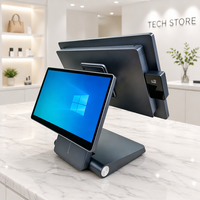 Terminal Punto de Venta Táctil de Escritorio con Sistema de Registro de Pedidos y Garantía de 2 Años, Pantalla de 15.6 Pulgadas, Windows/Android, para Cafetería