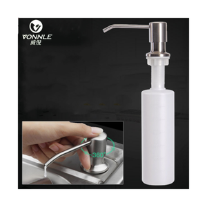 Distributeur de <span class=keywords><strong>savon</strong></span> <span class=keywords><strong>liquide</strong></span> pour évier de cuisine en acier inoxydable et ABS pour la maison et la restauration - Product Image 3