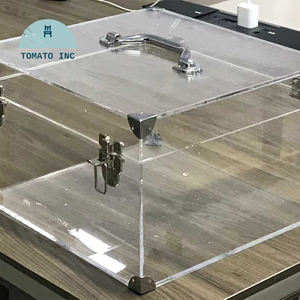 Caja de Acrílico Transparente de Estilo Moderno para Rosas, Florero de Plástico para Regalo de Navidad para Novia, Caja Decorativa para Flores - Product Image 4